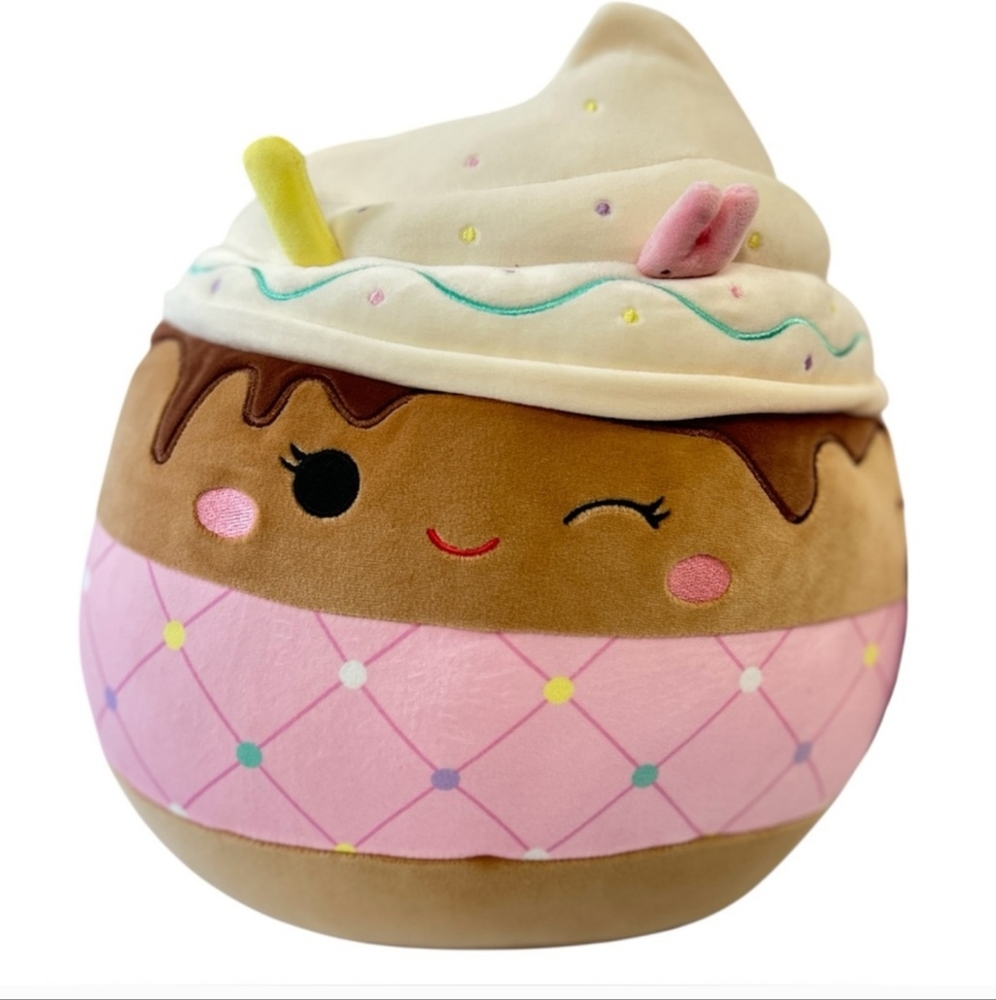 Squishmallows Allegra The Chocolate Frappe- 12" Plush- Easter Squad 2024- New